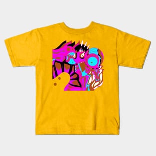 mighty dogu in ancient alien mexican pattern knight Kids T-Shirt